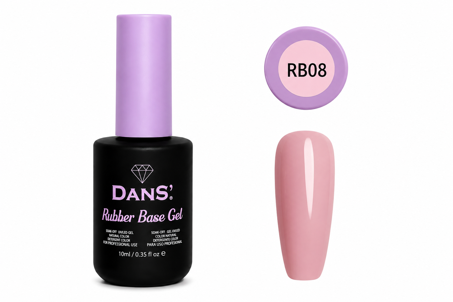 Rubber Base Gel Dans RB08 (10 ml)