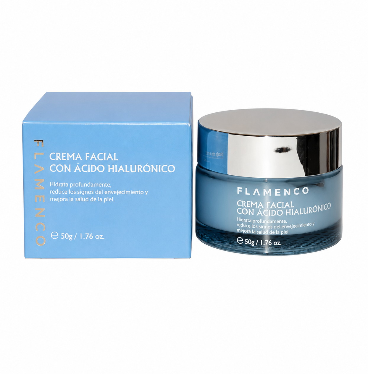 Crema Facial con Ácido Hialurónico Flamenco 50 g
