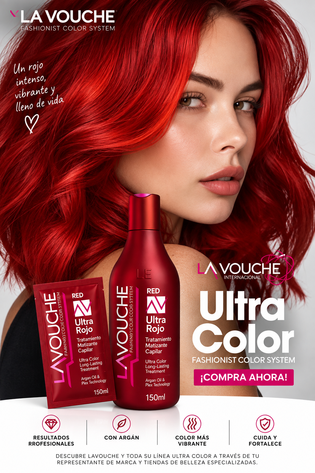 Matizador ultra rojo 150ml-lavouche