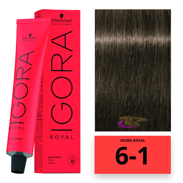 tinte igora royal rubio oscuro ceniza 60ml igora royal