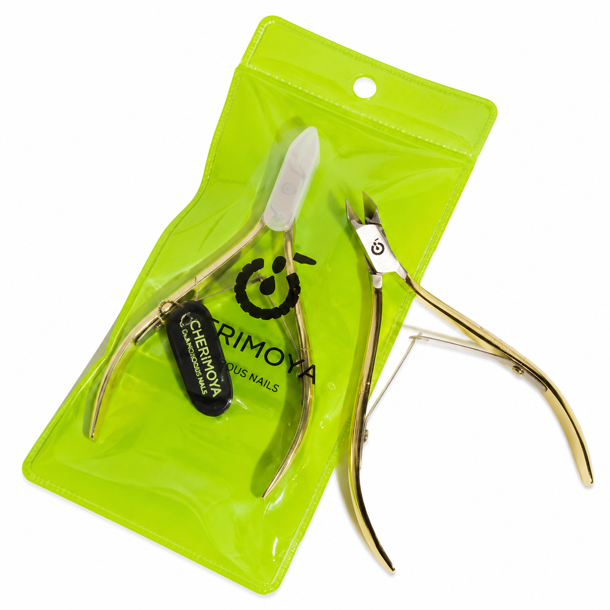 Alicate Cortacutículas Profesional Cherimoya Glamorous Nails Dorado