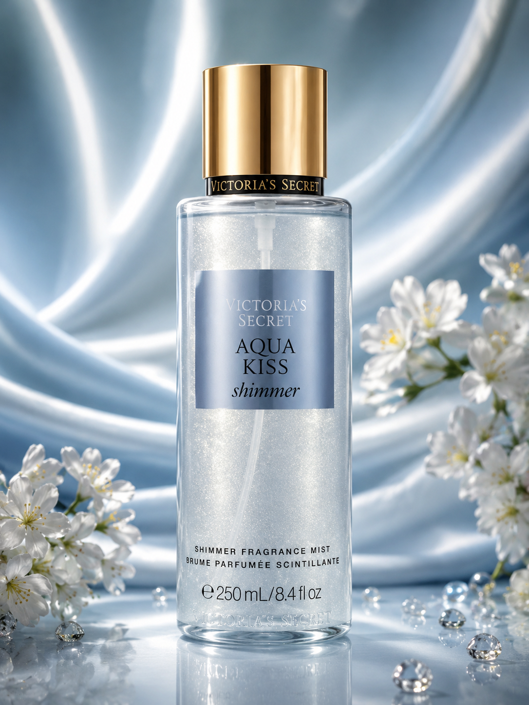 🩵✨ Victoria’s Secret Aqua Kiss Shimmer Fragrance Mist Original 250 ml
