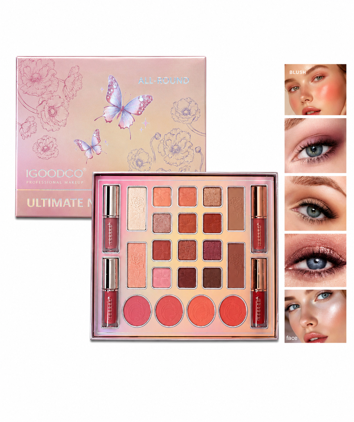 Kit de Maquillaje Infantil Mariposa IGOODCO