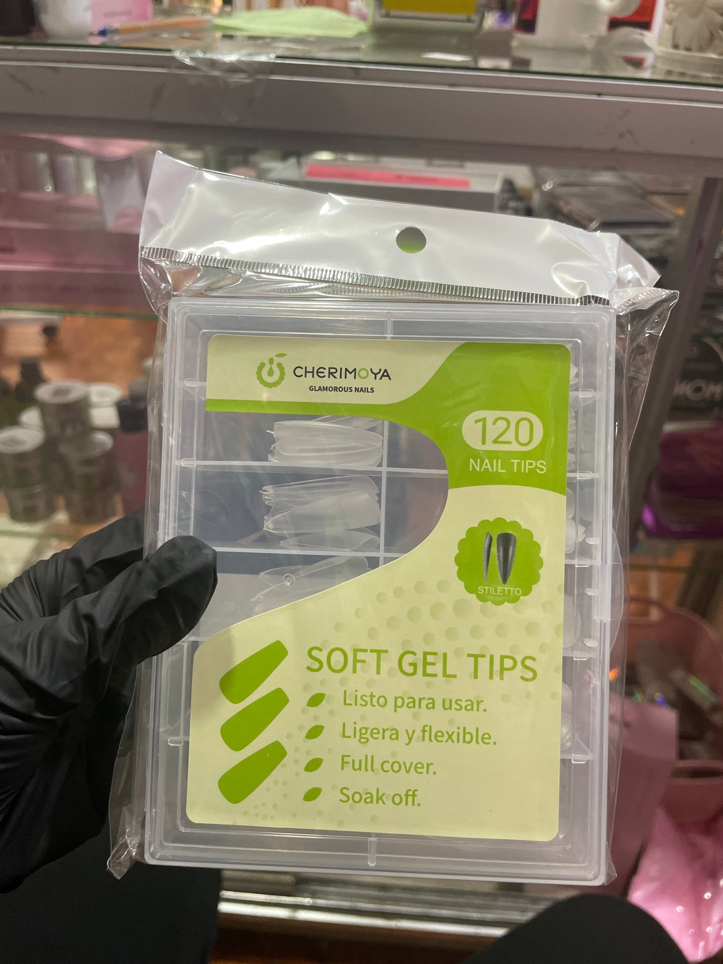 Tips soft gel stileto 120 tips