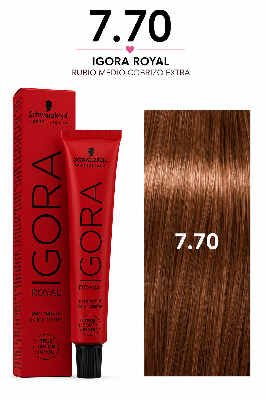 Igora royal 7-70 rubio medio cobrizo