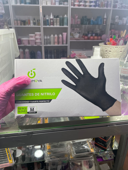 Guantes negros 100 unidades