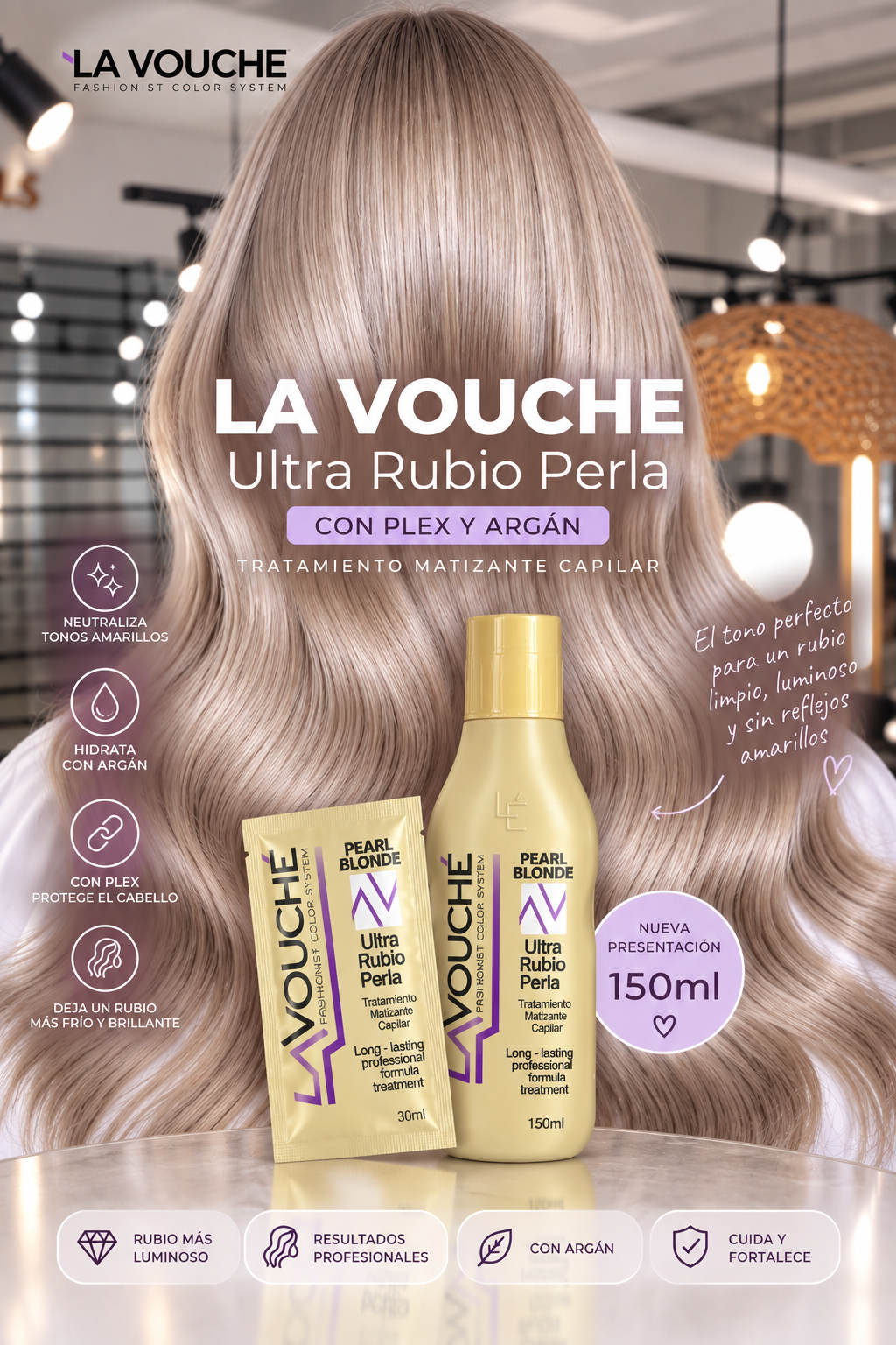 Matizador Ultra rubio perla 150ml-lavouche