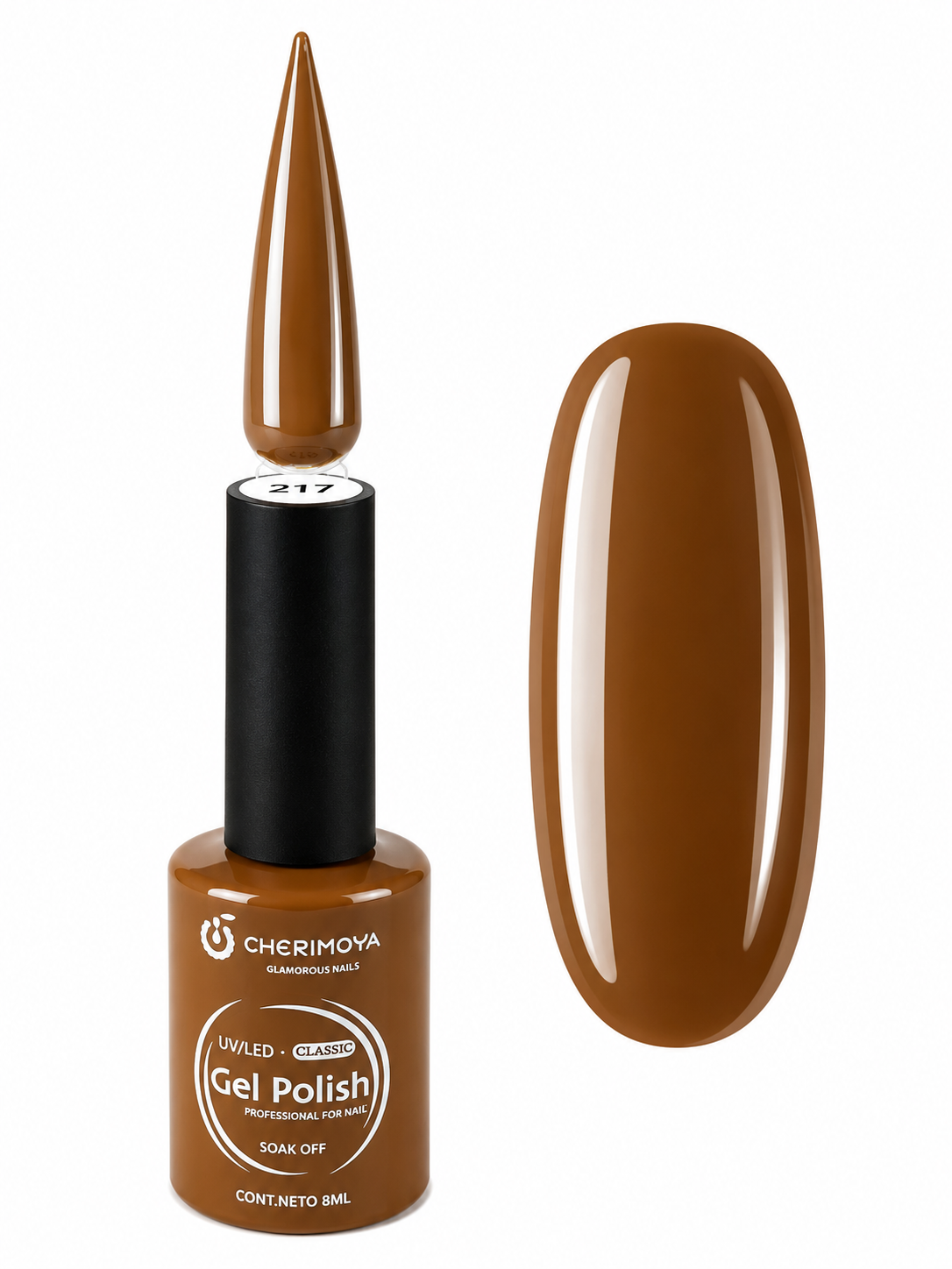 Esmalte Permanente Cherimoya Gel Polish UV/LED Tono 217