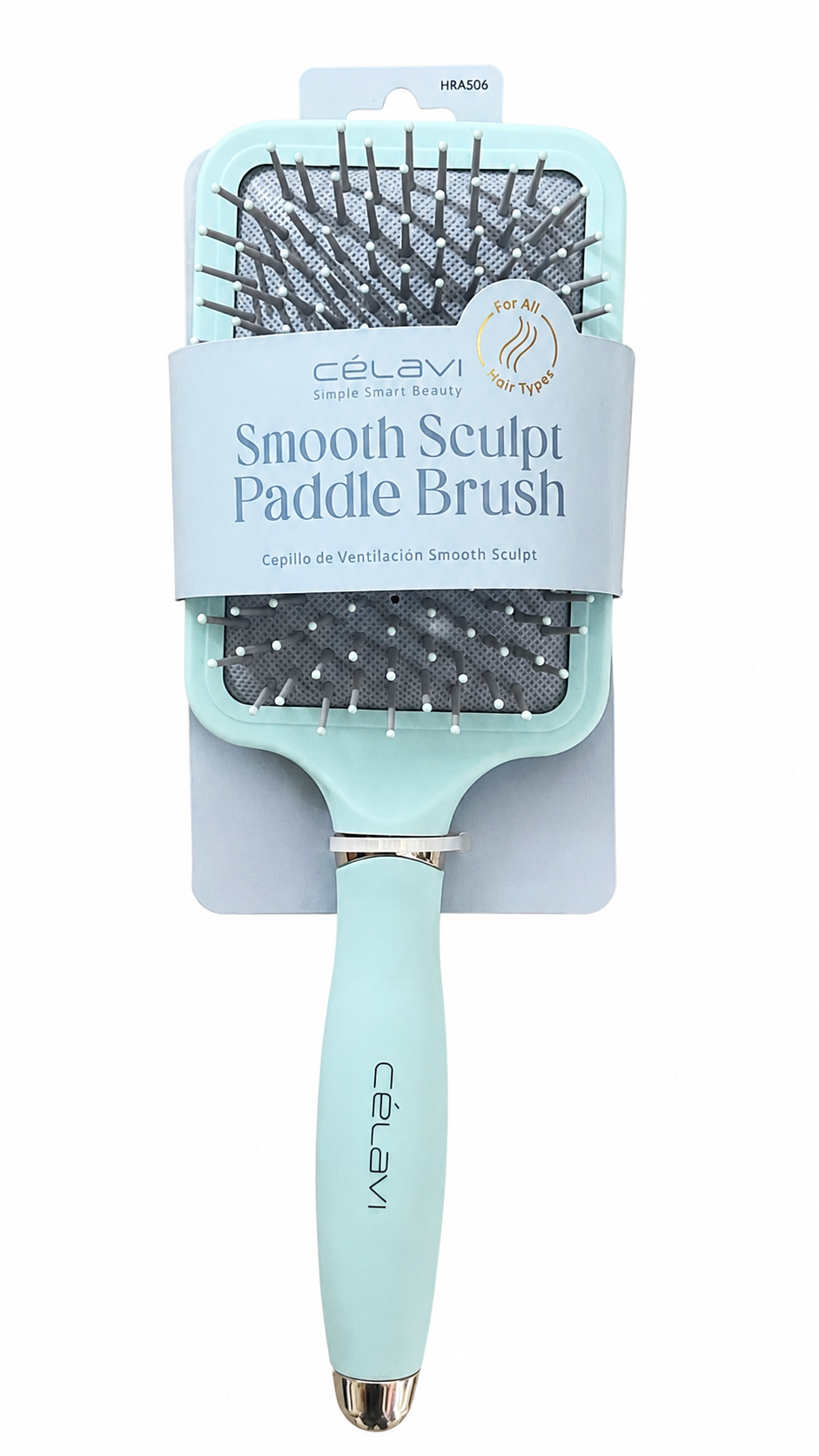 Cepillo Paddle Célavi Smooth Sculpt – Cepillo Ventilado para Todo Tipo de Cabello