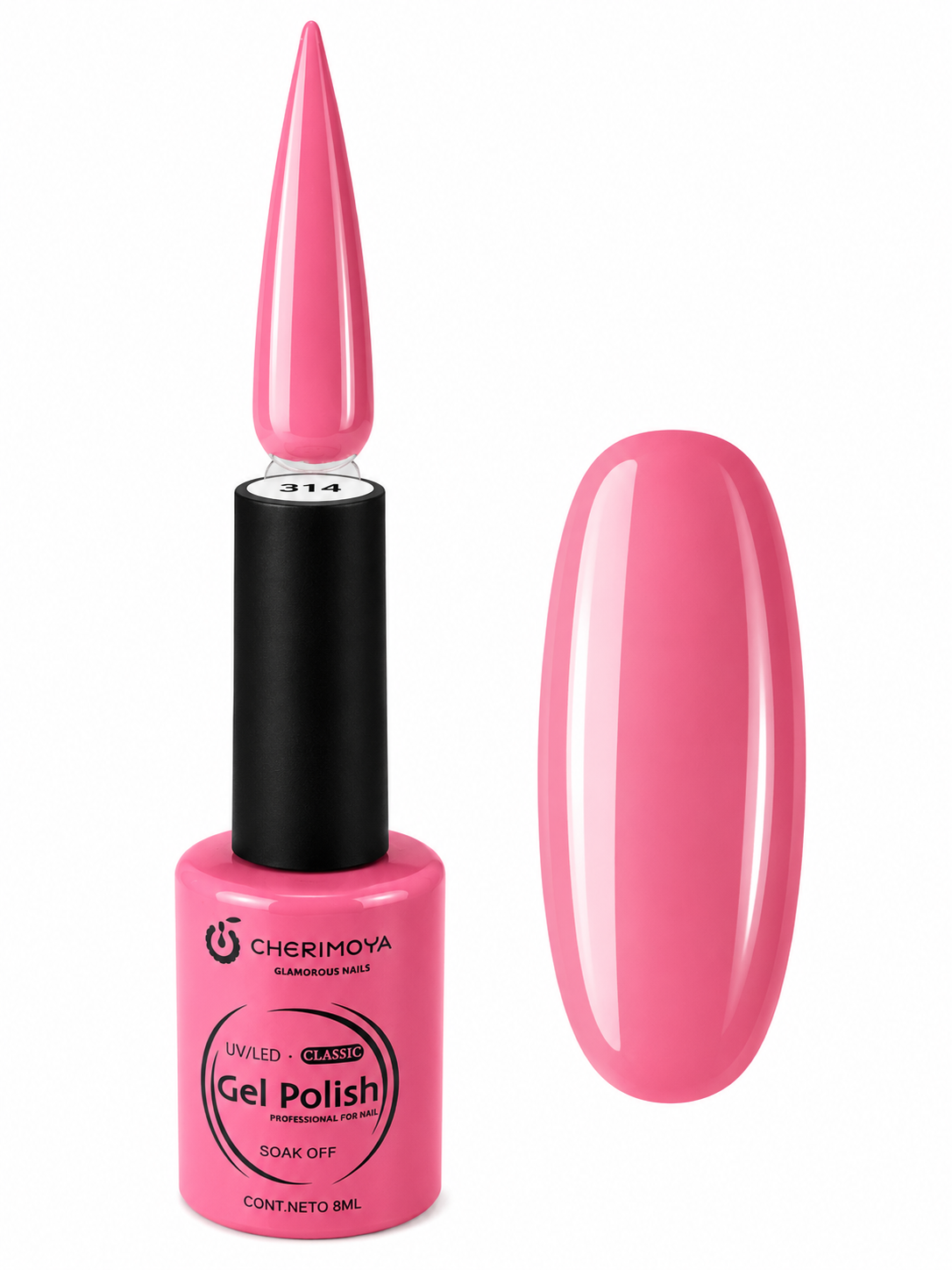Esmalte Permanente Cherimoya Gel Polish UV/LED Tono 314
