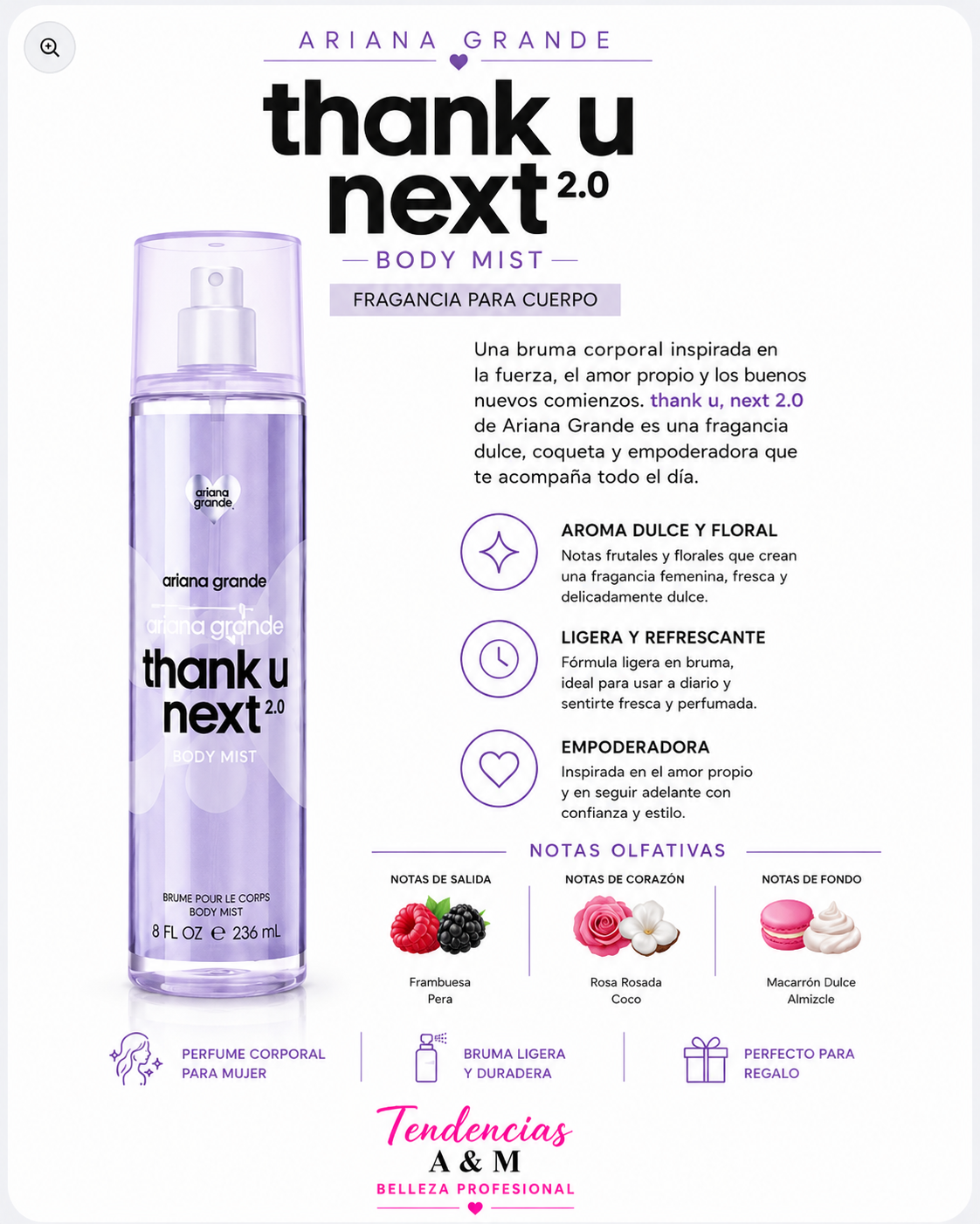 Ariana Grande Thank U, Next 2.0 Body Mist 236ml