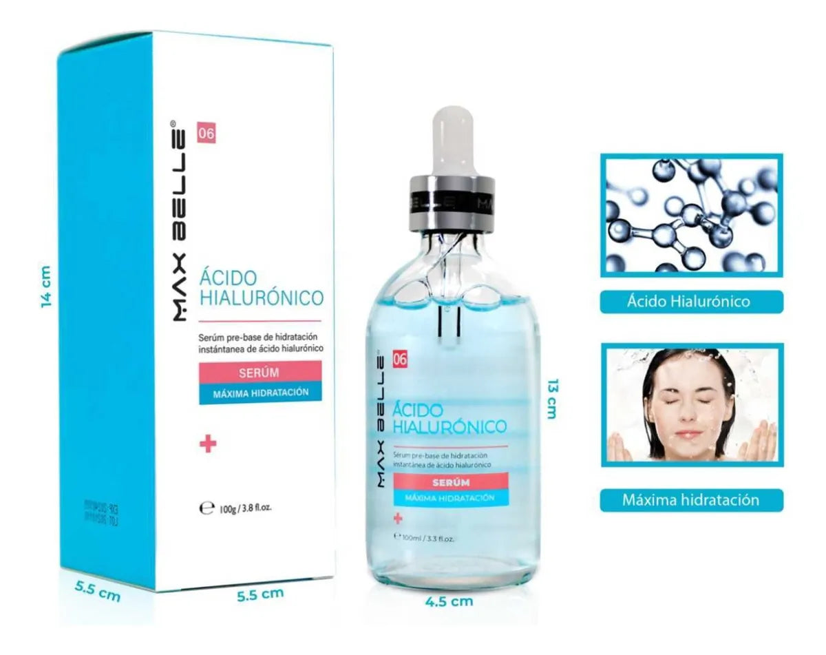 Sérum Pre-base De Hidratación Ácido Hialurónico Max Belle