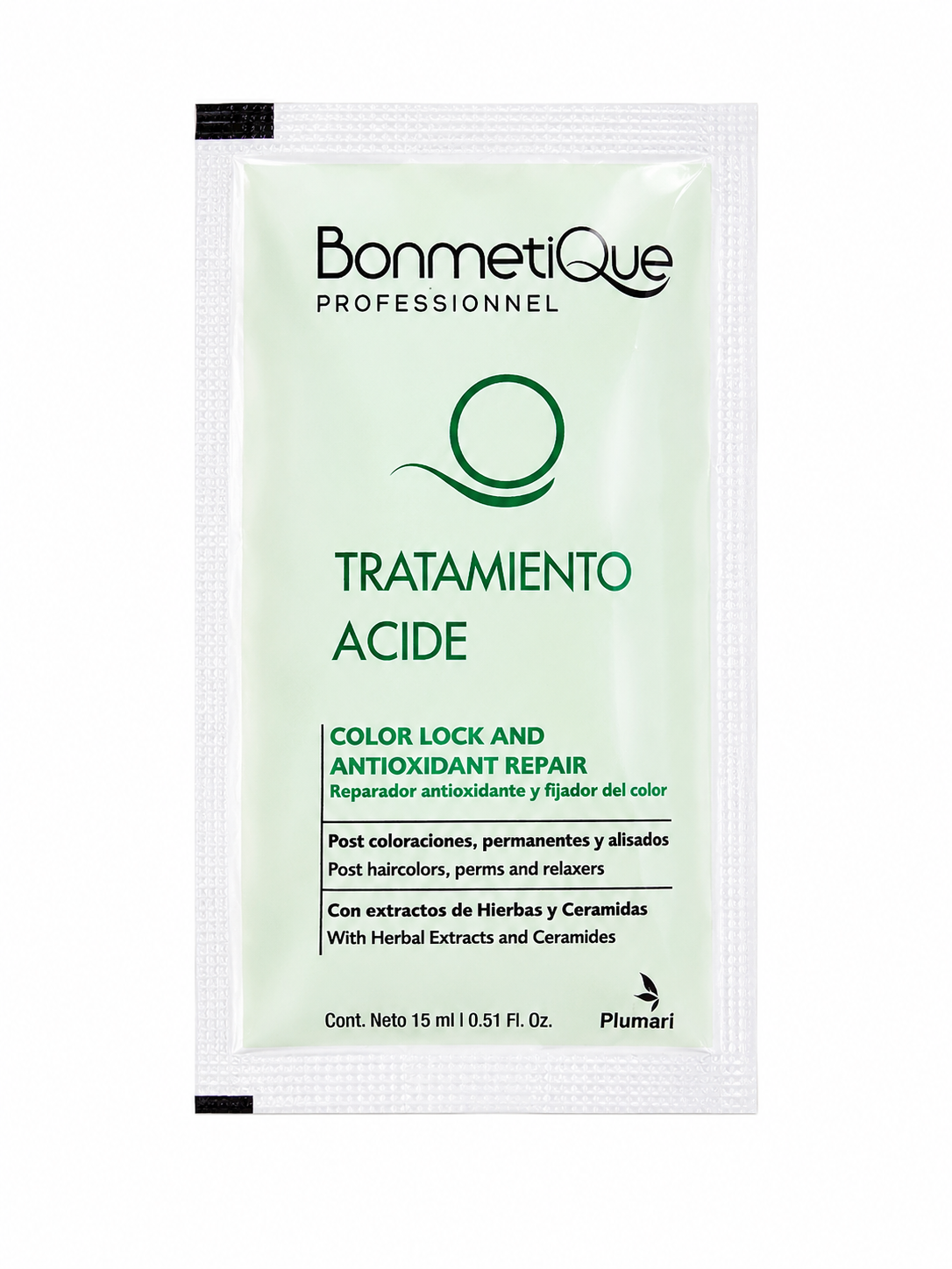 Tratamiento Ácido Bonmetique Professionnel 15 ml – Reparador Antioxidante y Fijador del Color