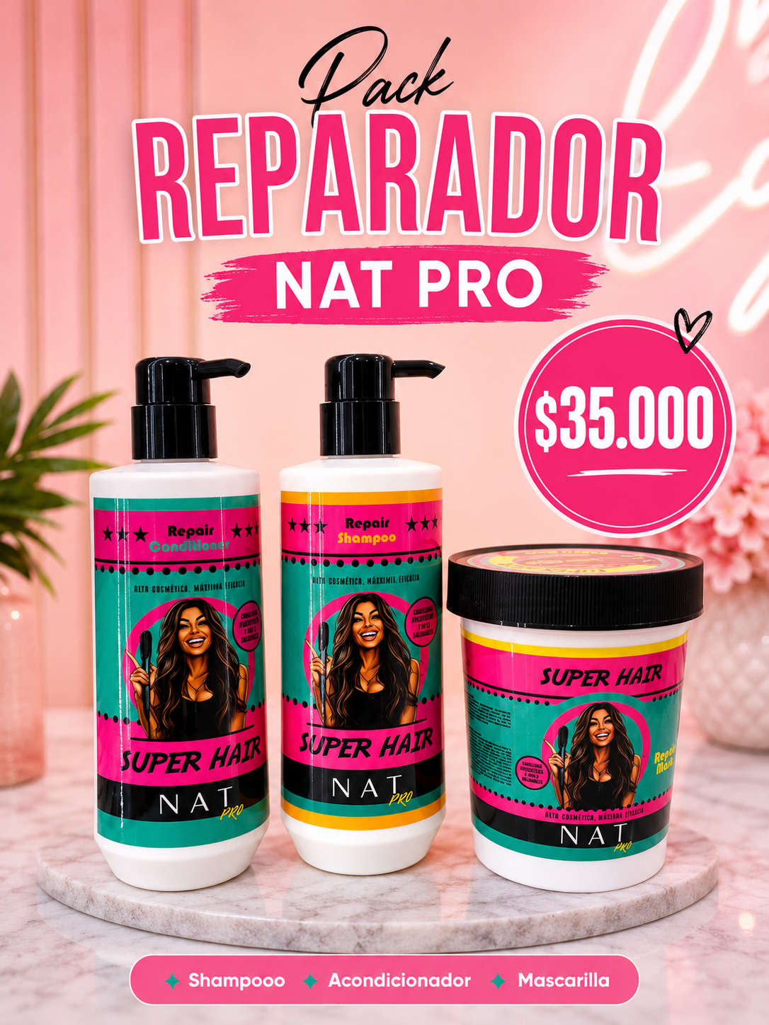 PACK REPARADOR NAT PRO SUPER HAIR ✨