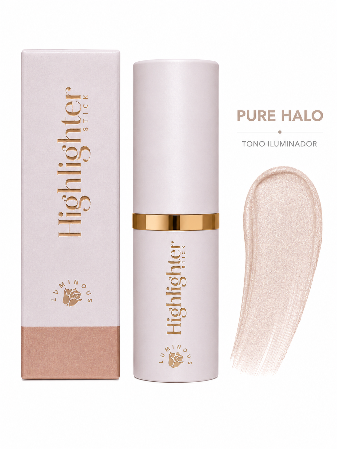 Iluminador en Barra Dolce Bella Highlighter Stick Pure Halo | Glow Natural