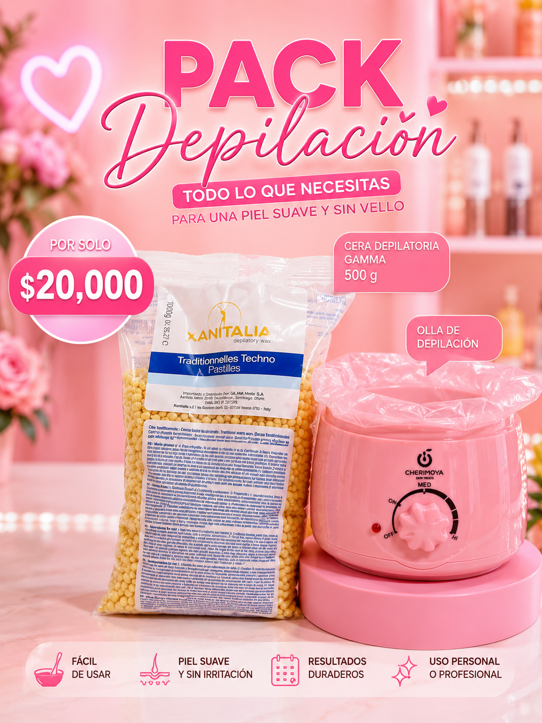 ✨ PACK DEPILACIÓN $20.000 ✨