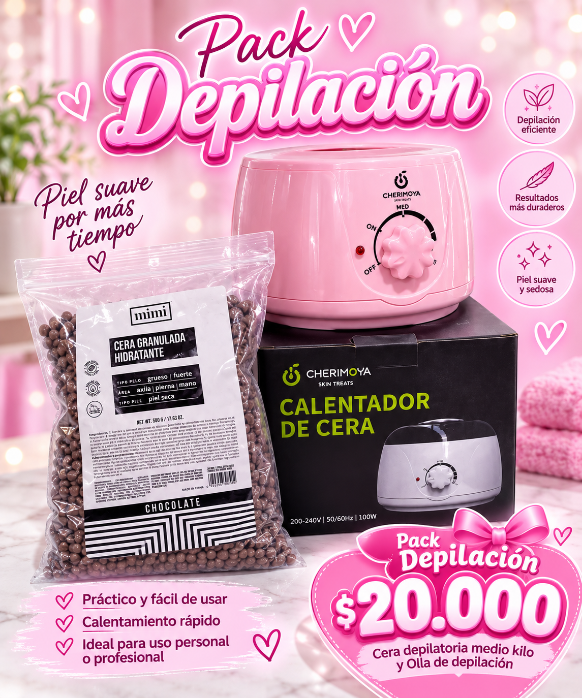 PACK DEPILACIÓN $20.000 ✨