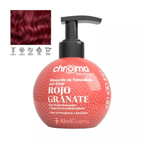 Matizador rojo granate- 200ml chroma
