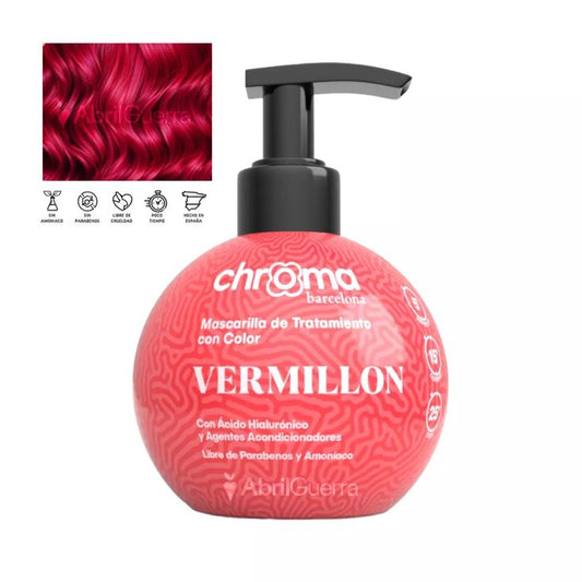 CHROMA BARCELONA - Vermillon - Mascarilla con color - 250ml matizador