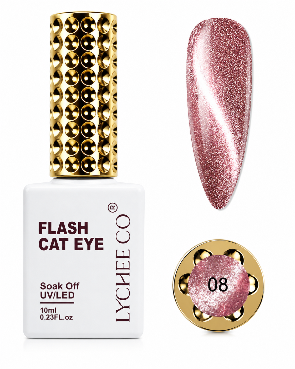 Flash Cat Eye Lycheeco Gel Polish 08 – 10 ml