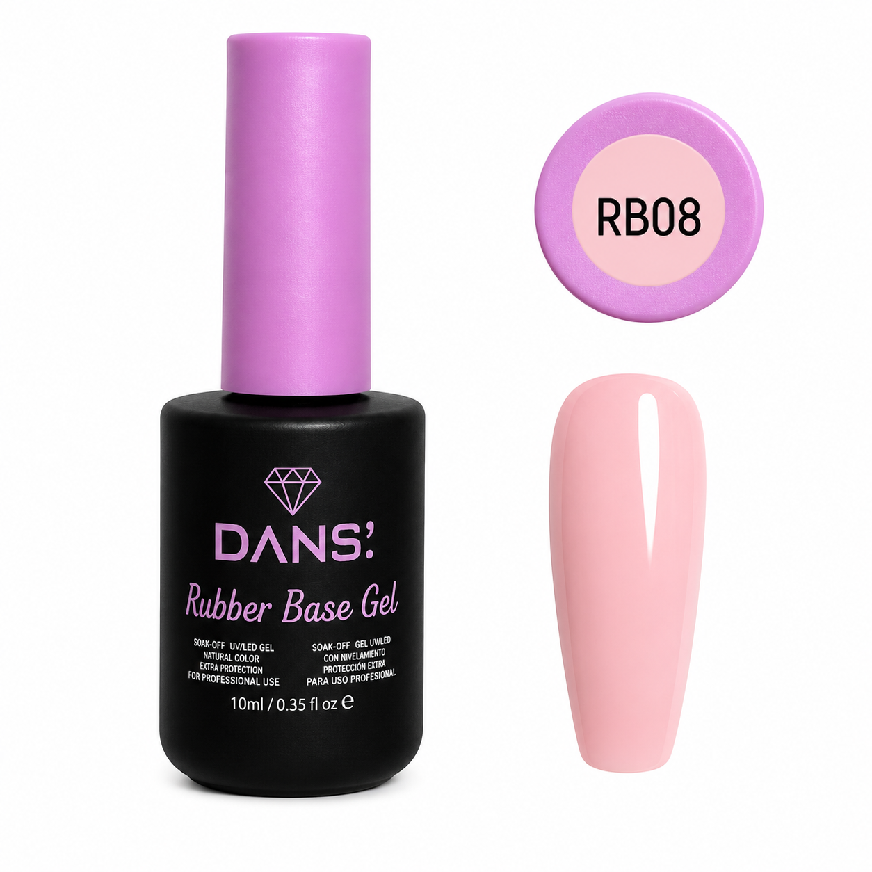 Rubber Base Gel RB08 – DANS 10 ml