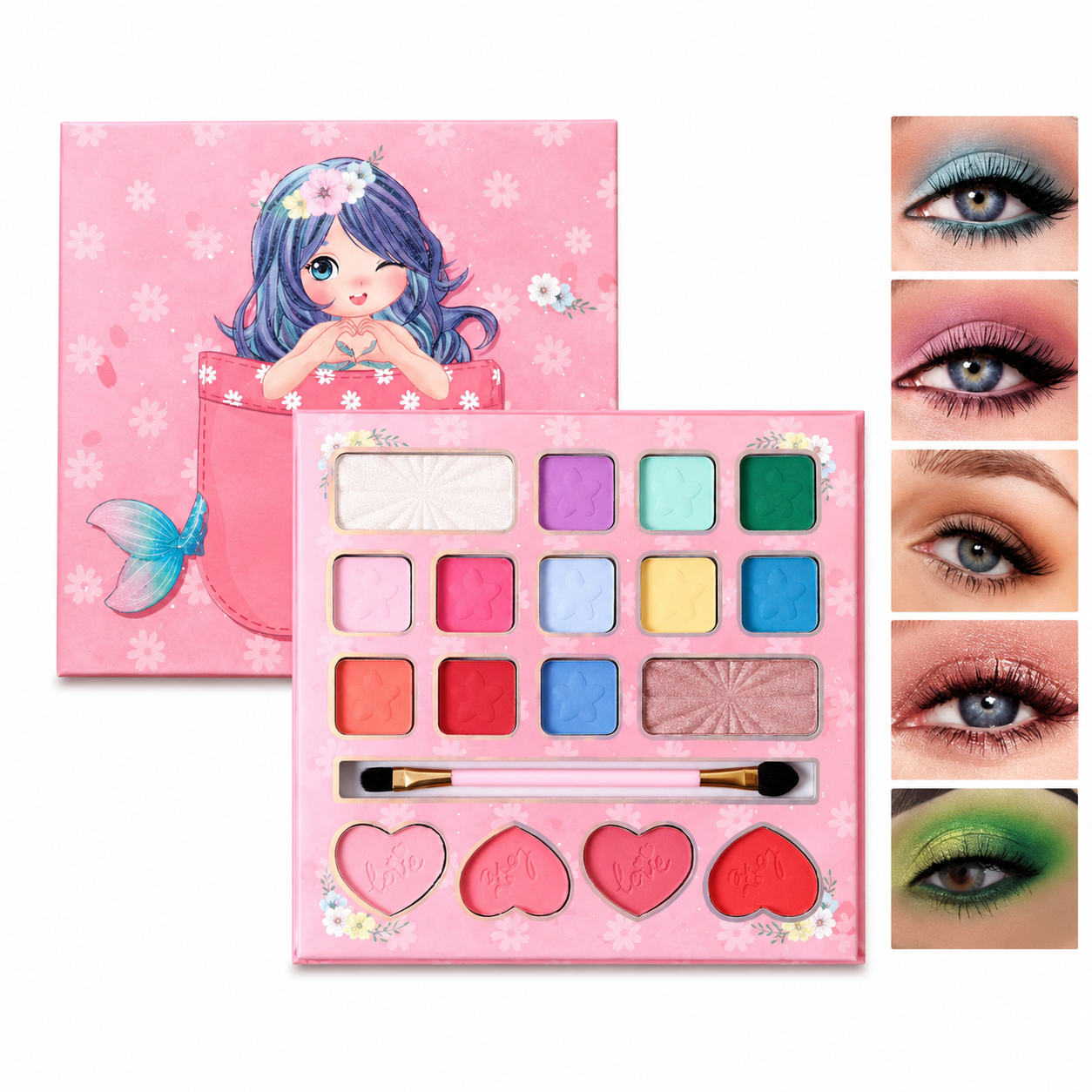 Paleta de Maquillaje Infantil Mermaid Sweet Sparkle