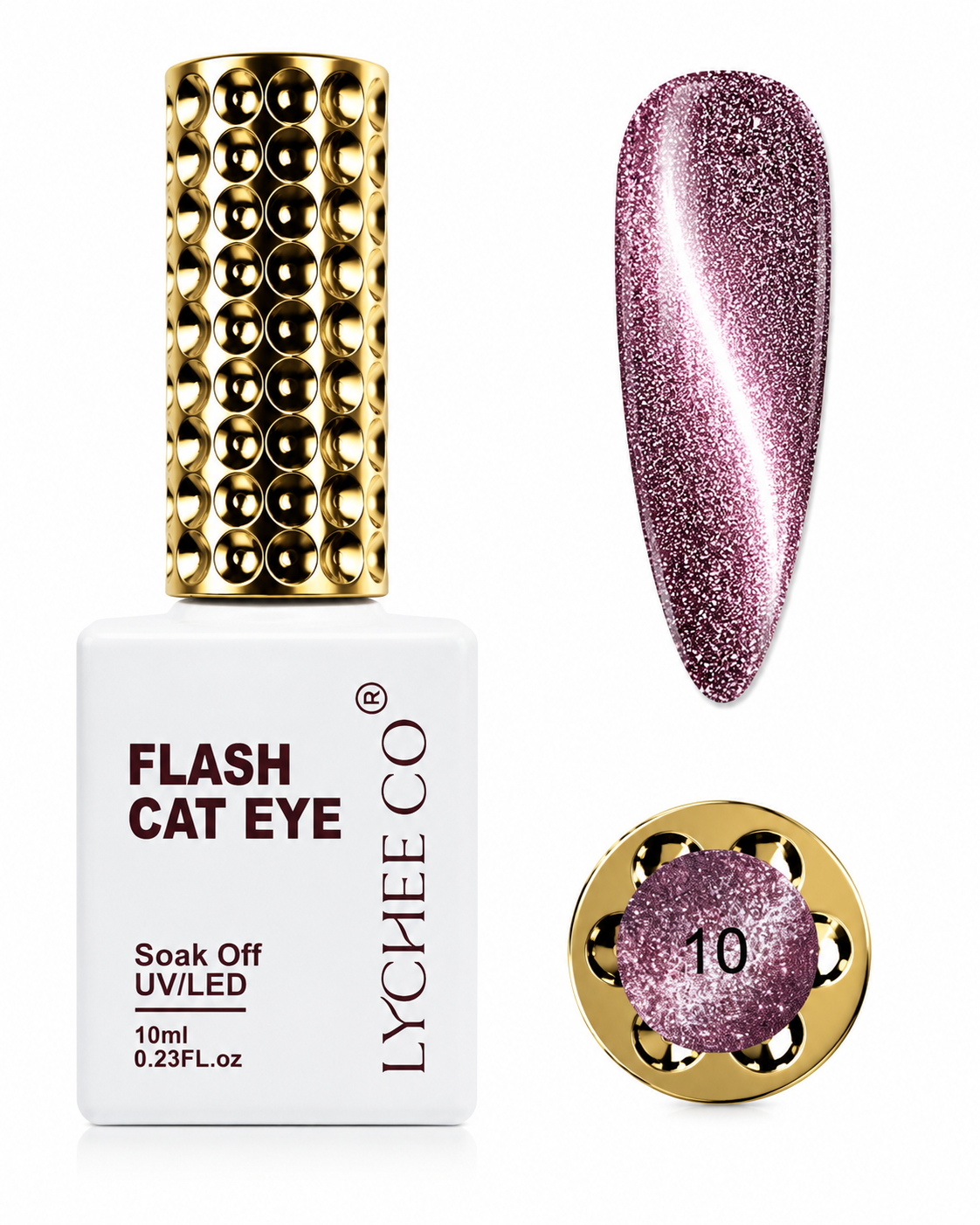 Flash Cat Eye Lycheeco Gel Polish 10 – 10 ml