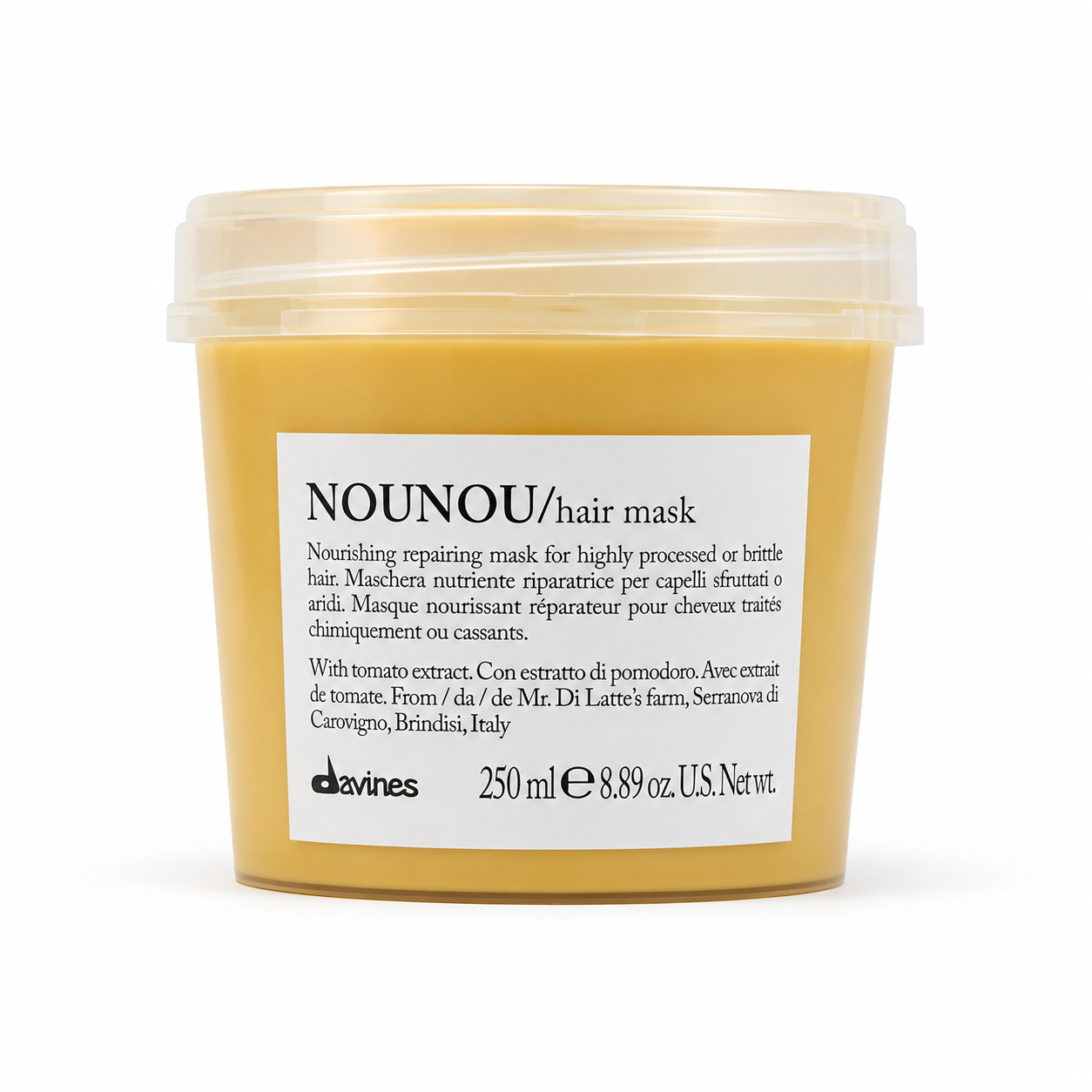 Davines Nounou Hair Mask Mascarilla Reparadora para Cabello Dañado