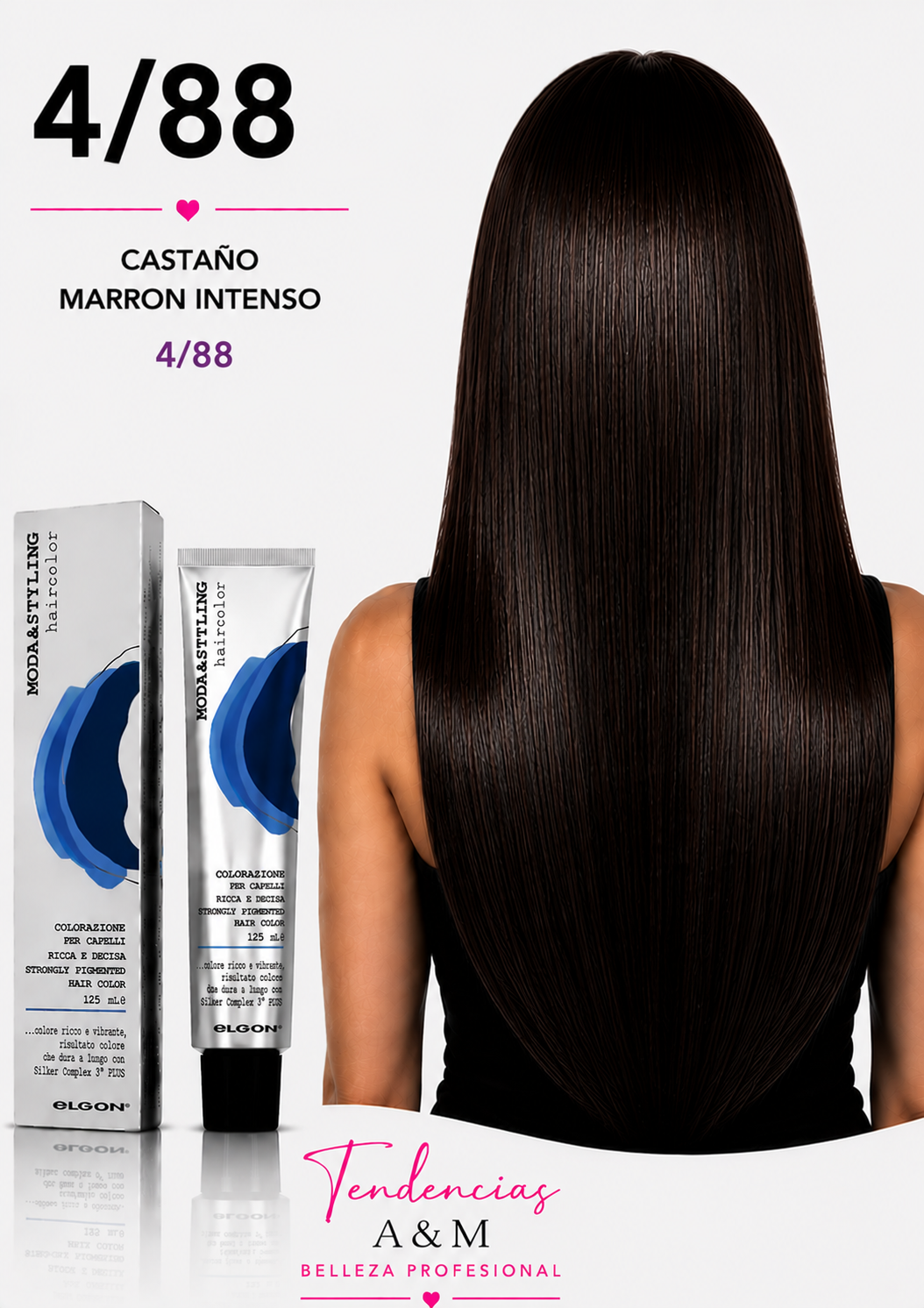 Elgon Moda & Styling 4/88 Castaño Marrón Intenso