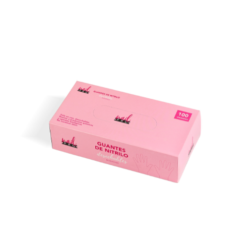 caja de guantes nail pro S 100 unidades