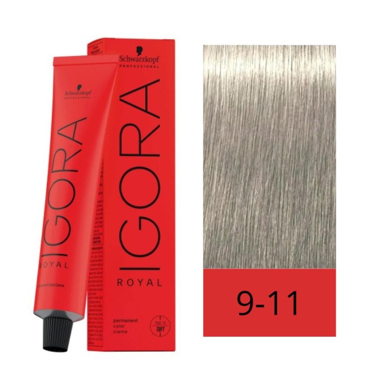 Igora Royal 9-11 Rubio Muy Claro Ceniza Intenso 60 ml