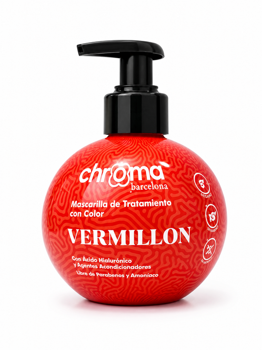 Mascarilla de Tratamiento con Color Chroma Barcelona Vermillon