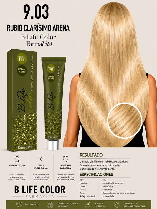 9.03 Rubio Clarísimo Arena – B Life Color FarmaVita