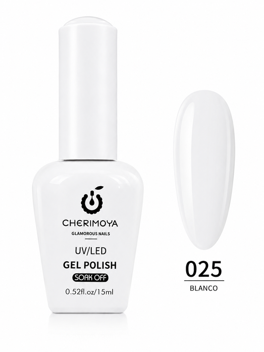 Cherimoya UV/LED Gel Polish Soak Off Tono 025 Blanco
