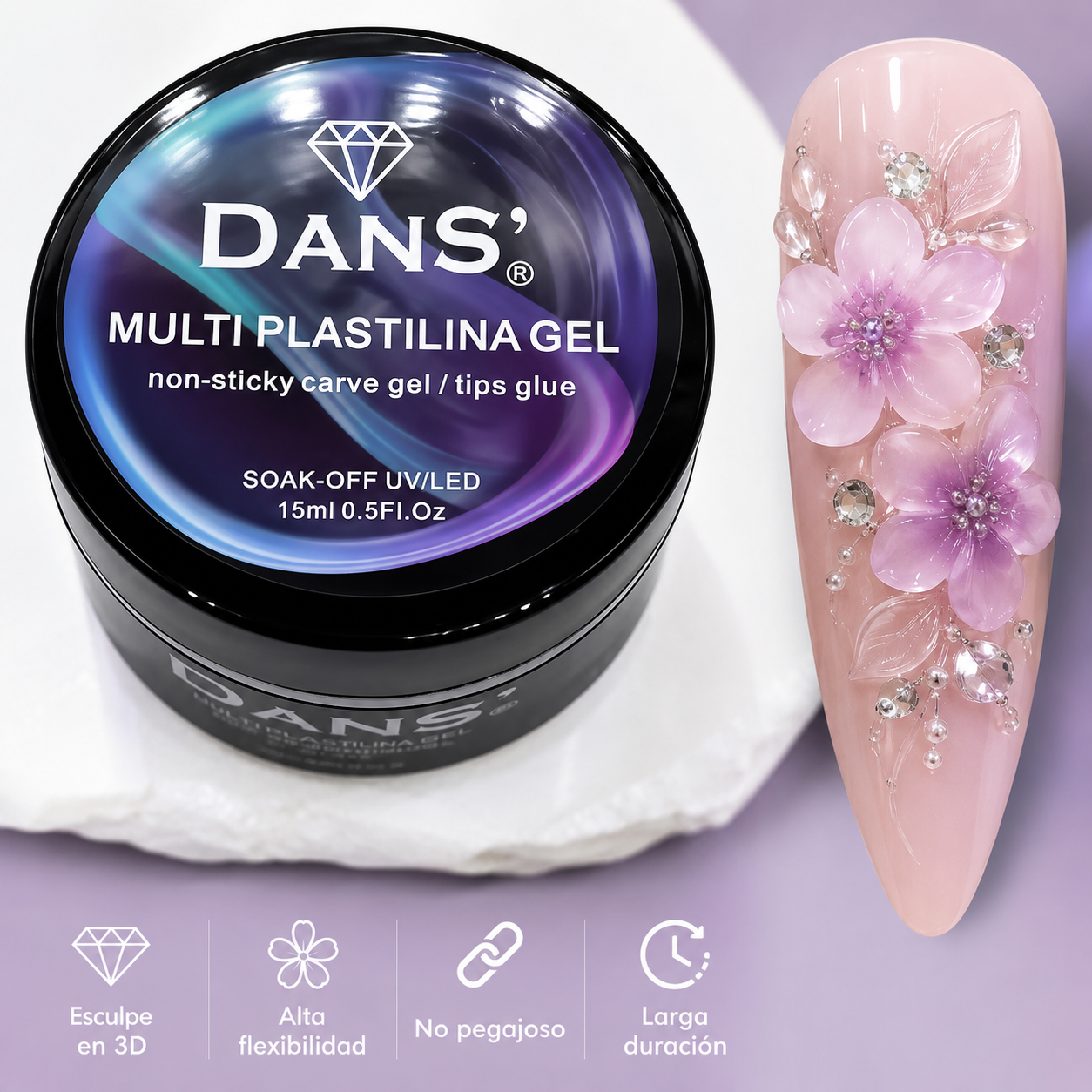 Multi Plastilina Gel DANS' 15 ml – Gel 3D para hacer figuras
