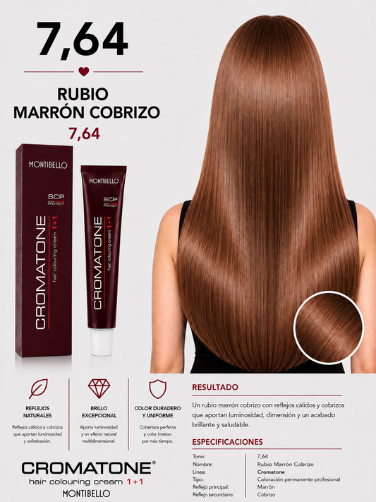 Cromatone Montibello 7.64 Rubio Marrón Cobrizo