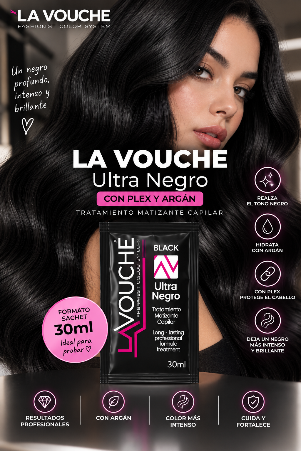 Matizador ultra negro sachets 30ml-lavouche