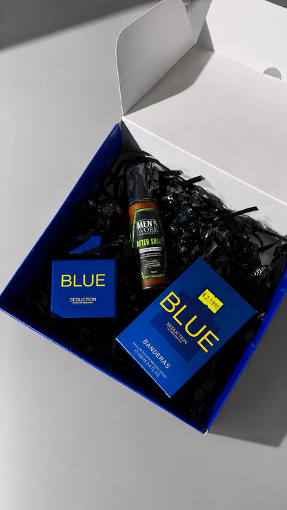 Kit Día del Padre Perfume Blue Seduction + Bálsamo Post Afeitado Men's Work