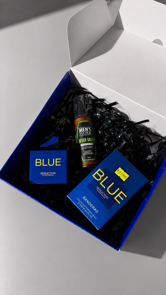 Kit Día del Padre Perfume Blue Seduction + Bálsamo Post Afeitado Men's Work