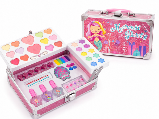 Maletín de Maquillaje Infantil Mermaid Party 🧜‍♀️✨