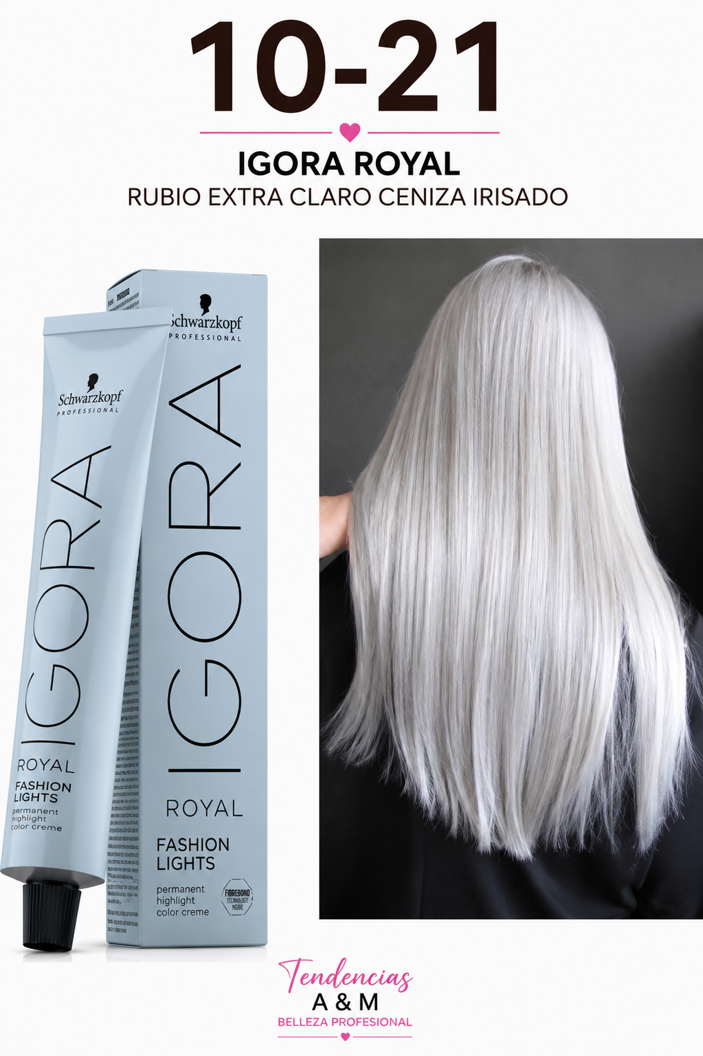Igora royal 10.21 rubio planito humo ceniza