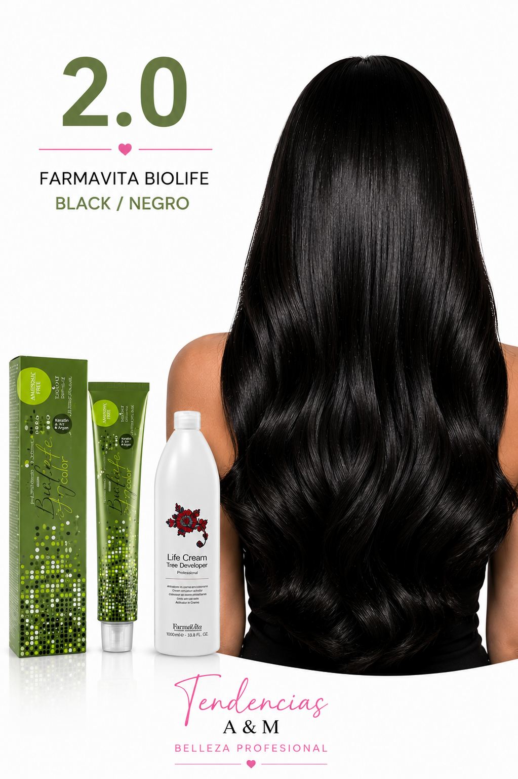 Negro 2.0 tintura sin amoniaco -Farmavita