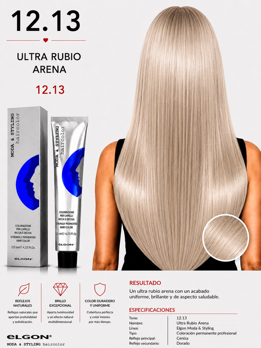 Elgon 12.13 Ultra Rubio Arena | Tinte Profesional Permanente