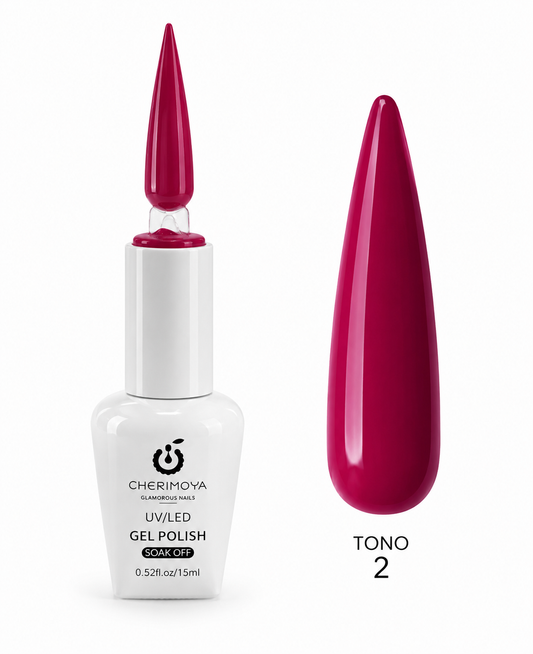 Esmalte Permanente Cherimoya UV/LED Gel Polish Tono 2 – 15 ml