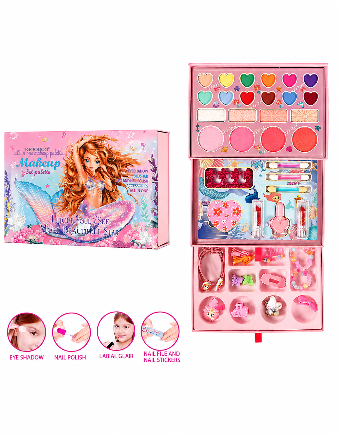 Set de Maquillaje Sirena para Niñas