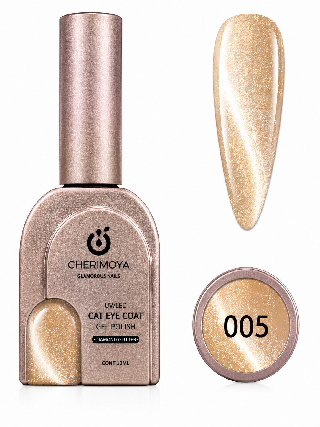 Cherimoya Cat Eye Coat Gel Polish 005 – 12 ml