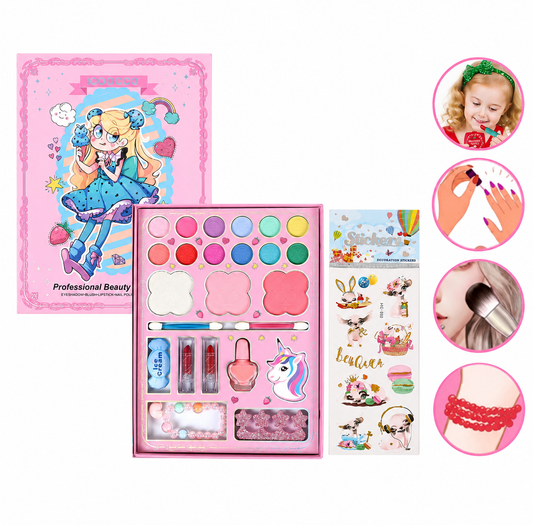 Set de Maquillaje Infantil Princesa con Accesorios