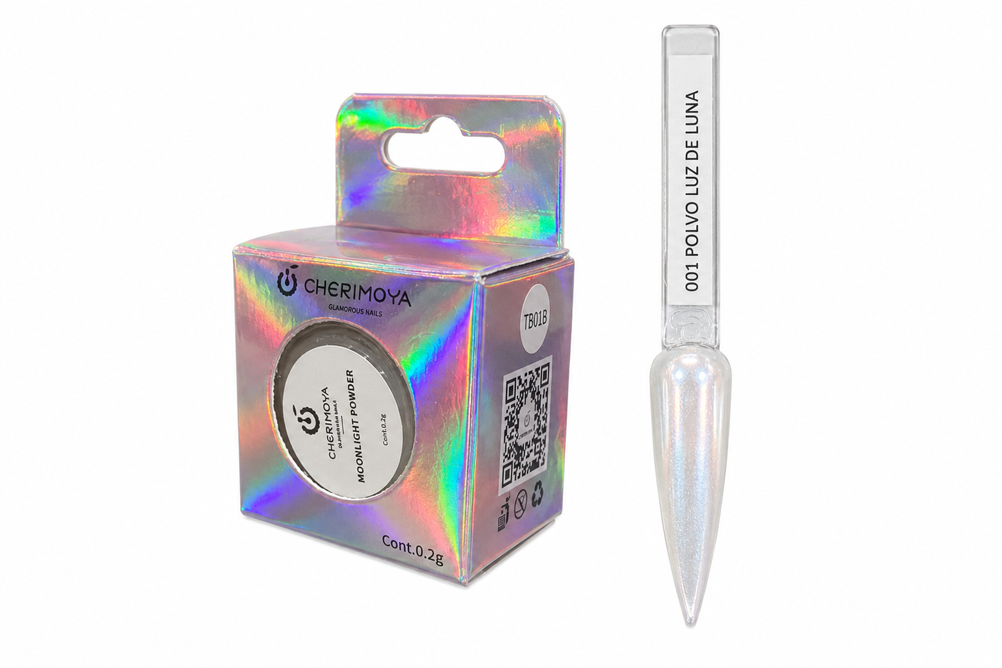 Polvo Luz de Luna 001 Cherimoya – Moonlight Powder para Uñas