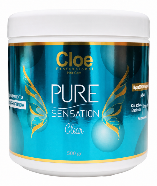 Mascarilla Cloe Pure Sensation Clear 500 gr – Hidratación Profunda y Nutrición Capilar