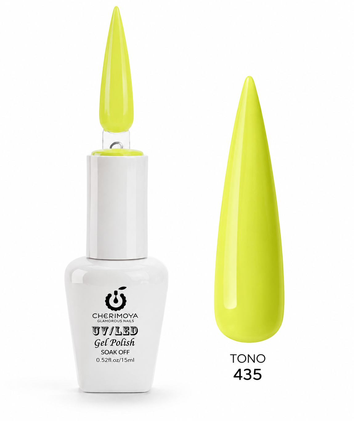 Esmalte Permanente Cherimoya UV/LED Gel Polish Tono 435 (15 ml)